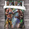 YTPONBCSTUG UFC Bettbezug Bettwäsche Set - Bettbezug Und Kissenbezug,Mikrofaser,3D Boxen Digital Print Dreiteiliger Bettwäsche King（220x240cm）