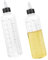 Quetschflasche 250ml, 2 Stück Transparent Squeeze Flasche, Dosierflasche mit Schwarzem Schraubverschluss und Skala, Klare Ölspender Quetschflasche, Für Saucen, Ketchups und Öle