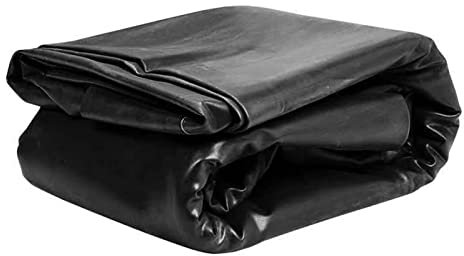 Bâche noire résistante aux déchirures pour piscines et grands bassins 5 x 9 m