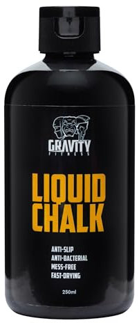 GRAVITY FITNESS Gesso liquido per sollevamento pesi e calisthenics per mani senza sudore e presa superiore | Gesso liquido di alta qualità per palestra, bilanciere, arrampicata, boulder e ginnastica