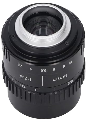 18mm Manual Wide Angle Lens, Ultra Wide F2.8 Camera Lens for Travel Landscape MFT Mount Aviation Grade Aluminum Alloy 0.15m Close Compact Black