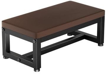 Tritthocker aus Wasserfest HDPE für Erwachsene & Kinder, Klohocker mit Anti-Rutsch Oberfläche & Verstellbare Füße & Abgerundete Ecken, Platzsparend 40x20x15cm für Küche Bad Outdoor