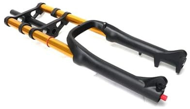 DUOCAI Forcella da MTB 20 24 Pollici 4.0 135 MM Doppio Strato Spalla Rimbalzo Neve Grasso Pneumatico Forcella Ammortizzata for Bici(24 4.0)