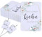 Wunderkerzen Hochzeit Etiketten Grüne Blumen – Stilvolle Gastgeschenke Hochzeit für Knicklichter & Sternspritzer, mit „Lasst unsere Liebe leuchten“-Motiv, Ideal für Hochzeit Dekoration & Fotoaufgaben