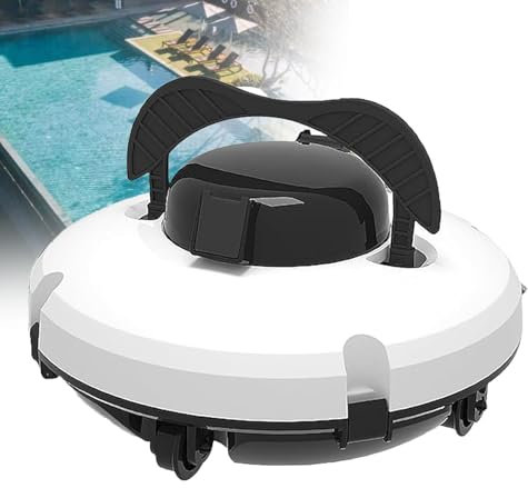 Robot pulitore piscina con girante idraulica per detriti, regolazione automatica della profondità, processore di navigazione di precisione, filtro a sgancio rapido