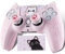 PlayRealm 1 autocollant en silicone et 2 poignées d'extension pour manette PS5 Rose