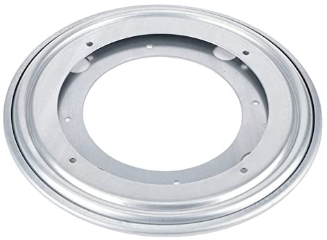 Saluaqui Heavy Duty Round Galvanized Lazy Susan Turntable Bearing Swivel Plate 5.5 Silver for Smooth Rotation and Multi-Purpose Use (20.3cm/8in)