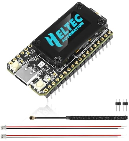 diymore ESP32 LoRa V4 Entwicklungsboard, Verbessert ESP32 S3 LoRa Architektur, WLAN, Bluetooth, 2 MB PSRAM, 16 MB Flash, 863–928 MHz Antennen, unterstützt GPS und Solar für Arduino Meshtastic LoRaWAN