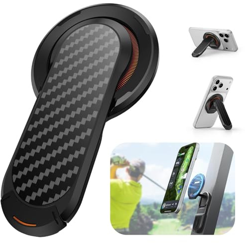 SUPCASE Magnetic Golf Cart Phone Holder, Compatible with MagSafe, Black | Dual-Sided Magnetic Phone Stand Mount, Fits iPhone 17/16 & Galaxy S26 Ultra, Golf Accessories & Gifts for Men Women Golfers