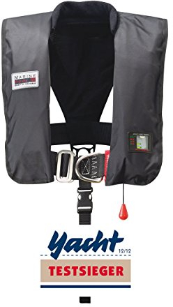Marinepool, Gilet Automatique Premium ISO 300N, Pro Sensor Sprayhood, Schwarz