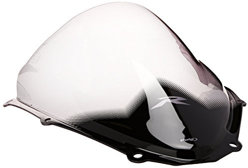Puig 4055H Z-Racing-Windschild, aerodynamisch und sportlich, aus 3 mm Acryl mit doppelter Höhe und seitlichen Kanälen zur Verbesserung von Schutz und Stabilität, Getönt