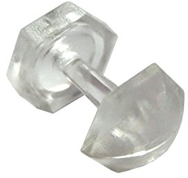 Flairdeco Faltenstecker für Gardinenstores, Plastik, Transparent, 50 Stück