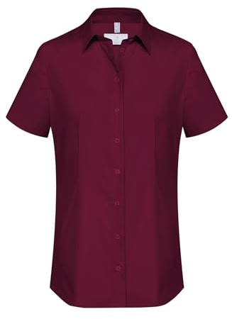 GREIFF Corporate Bluse Damen Basic Regular-Fit Bordeaux 44