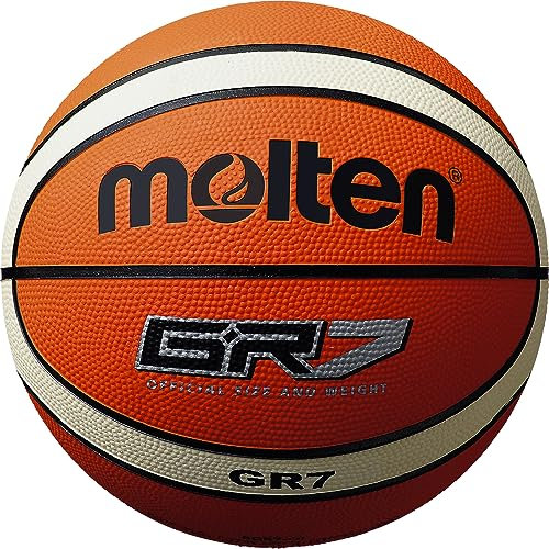 MOLTEN EUROPE Bgr7-Oi Basketball, Orange/Ivory, 7