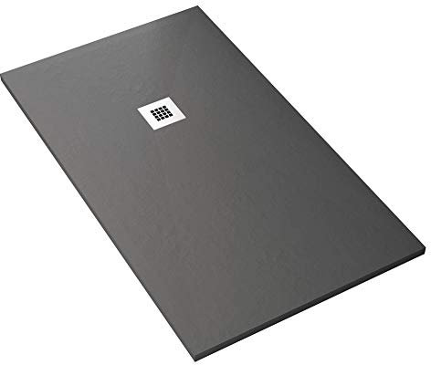 Maier Dharma Receveur de douche en pierre - Anthracite 80x90 cm