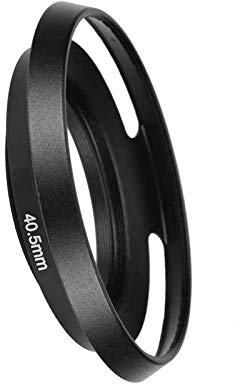 Metal 40.5mm Lens Hood Shade for Sony Alpha A6500 A6300 A6000 A5100 With 16-50mm f/3.5-5.6 OSS Lens (SELP1650) / Nikon 1 Nikkor 10-30mm 10mm Lens