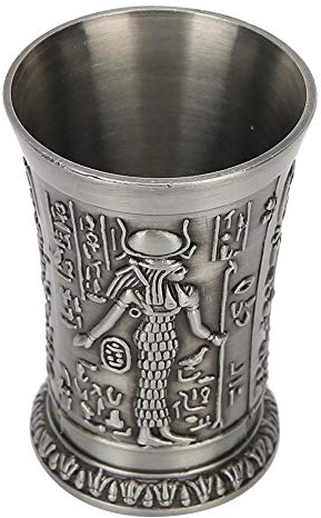 Metall Weinkelch Vintage Whisky Schnapsglas handgeprägte Mini Cup Dekoration Ornamente(#2)