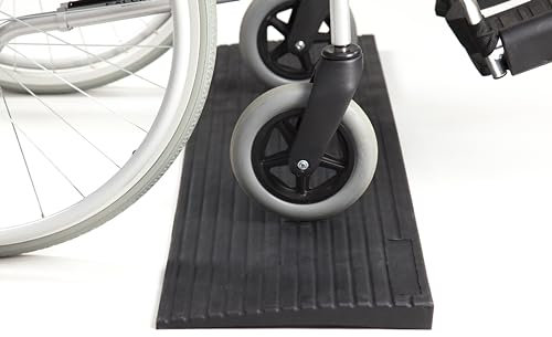The Ramp People Gummi Schwellenrampe für Rollstühle 4mm - 70mm (24mm (100x24x2,4cm LBH))