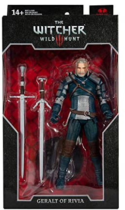 McFarlane Witcher Actionfigur Geralt of Rivia (Viper Armor: Teal Dye) 18 cm 13408-7 Mehrfarbig