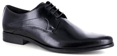 NICOLA BENSON 90068 Eleganter Herren-Schuh aus echtem Leder, hergestellt in Italien, Schwarz , 46 EU