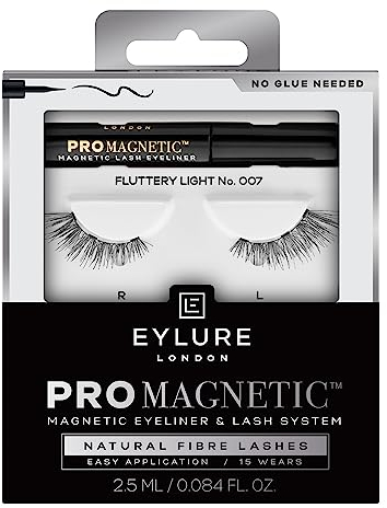Eylure Cils Pro Magnétiques en Fibre Naturelle, Fluttery Light N° 007