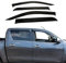JHCHAN Windabweiser für Toyota Hilux 2015-2024 Hilux AN110 AN120 AN130 Pick-up Doppelkabine 4X4 Rauch Schwarz Regenabweiser 4 Stück