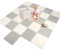 Hello-5ive Foam Play Mat for Baby Kids, Soft EVA Interlocking Puzzle Play Mat Tiles, Thick Playmats & Floor Gyms Indoor Outdoor Activity Center (Grey-Cream 26PCS)