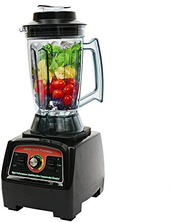 Licuadora de acero inoxidable de 3,9 l, batidora de alto rendimiento, 2 en 1 cuchillas, sistema de conexión de metal para diferentes frutas, verduras, cereales