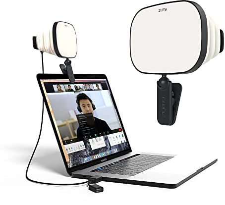 Zumy Softbox Video Conference Lighting for Video Recording - Portable USB LED Video Light, 4 Soft Light Levels, Laptop & Computer Video Lighting, Camera Webcam Streaming Selfie Light for Zoom Meetings