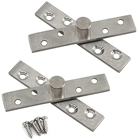 Charnières de porte 95 mm en acier inoxydable Charnières d'arbre vers le bas (2 pièces)