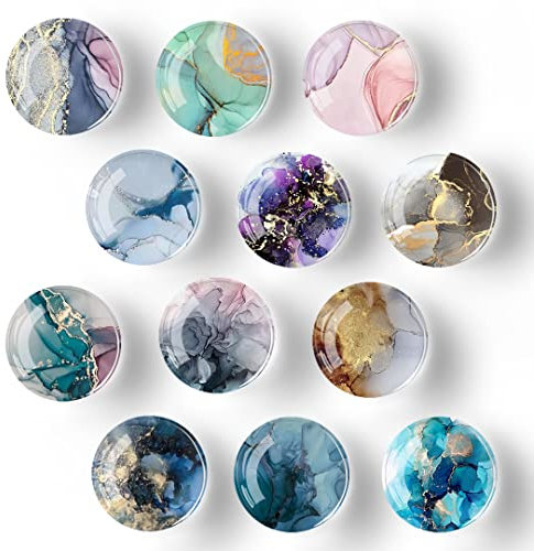 Marbling02 Crystal Refrigerator Magnet