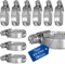 VIOKS Schlauchschellen Benzinschlauch Schellen Poolschlauch SET 10x 16-27mmØ Rohrschellen Klein Edelstahl Schlauch Klemmen/Schelle Waschmaschinenschlauch/Schlauch Schellensatz/Pool Schellen