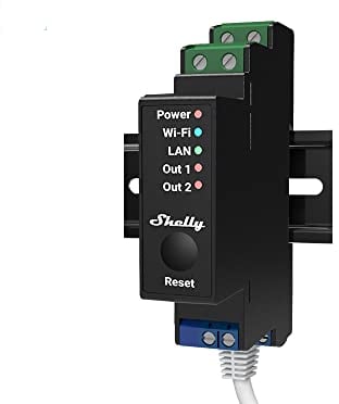 Shelly Pro 2PM Smart Wifi LAN Bluetooth Relay 2 Channel DIN Bar Professional