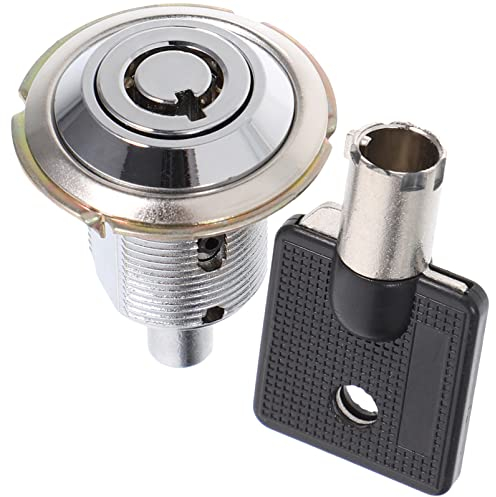 VILLCASE Briefkastenschloss, Tubular Cam Lock mit Schlüssel aus Zinklegierung und Kupferkern für Verkaufsautomaten, Zylinderschlösser mit Schlüssel