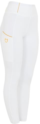 Leggings da donna per equitazione slim fit estivo a vita alta con full grip XS