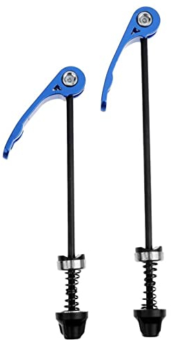 Laxzo ® 1 Pair Bike Quick Release Skewer Front Rear Hub Ultralight Bicycle Quick Release Axle Wheel Nuts Front and Rear Skewers for Road Bike, BMX, MTB Mountain Bike