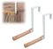 Foldable Wood Over The Door Hooks - [2023 New] Over The Door Hanger - Metal & Wood Door Hook - Over The Door Organizer and Hooks for Hat, Towel, Drying Clothes, Wreath and Bag for /181 ( Color : White