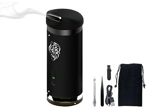Anlising Mini Quemador de Incienso Eléctrico, Quemador de Incienso Bakhoor, Incienso Eléctrico Quemador, Incienso Eléctrico Portátil, Carga USB, Relajarse, para Uso Doméstico y de Oficina (Negro)