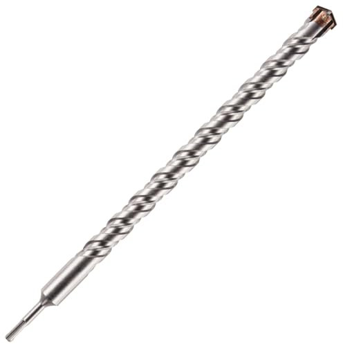 30mm x 500mm Long SDS Plus High Performance Hammer Drill Bits, Professional Tungsten Carbide Cross Tipped Masonry Drill Bit For Brick, Concrete, Stone, Granite. 30mm SDS Drill Bit