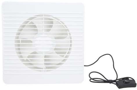 BROLEO Extractor de Aire Solar, Ventilador con Panel Solar de 15 W, Fácil de Usar, con Energía Solar para Casa de Mascotas (6 pulgadas)