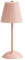 BomKra Pleated Cordless Table Lamp,Rechargeable Metal LED Desk Lamp 3 Color Stepless Dimming,Minimalist Portable Night Light for Bedroom Living Room Restaurant Outdoor Camping (Style 2/Pink)