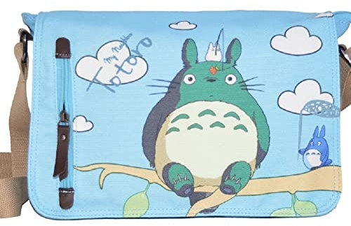 Sohaon Anime Canvas College Umhängetasche Daypack Schultasche Büchertasche Backpack Bag Katze,Set-5