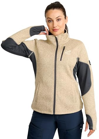 RevolutionRace Fusion Fleece für Damen, perfekt für Wanderungen und Outdoor-Abenteuer, Peyote, XS