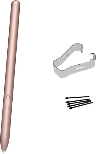 Stylet S Pen Compatible avec Samsung Galaxy Tab S7/Tab S7 FE Rose | Compatible withpour Samsung Galaxy Tab S7, Tab S7 FE SM-T730, SM-T733, SM-T736B, avec 5 Pointes/Plumes Remplacement S Pen