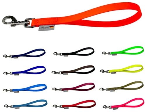 Kurzführer Biothane/Hundeleine Biothane 9mm / 13mm / 16mm (Olivegrün, Länge: 30cm / Breite: 16mm)