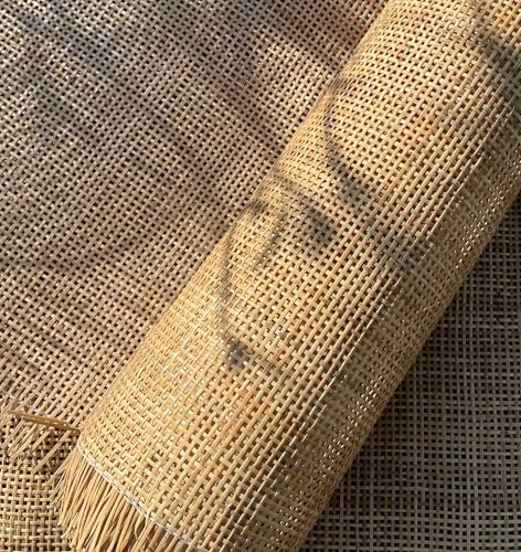 Rejilla Mimbre Natural 40 x 200cm, Ratan Rollo Mimbre, Mimbre Rollo, Rattan, rollo ratan, Ratan Natural por Metros, Rollo de Mimbre para Muebles, Silla ratan Aparador Cabecero Zapatero Armario ratan