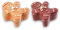 Barattolo Scatola Natalizia in Ceramica Omino zenzero Babbo Natale 20x16x7 cm Porta cioccolatini Biscottiera Decorazione di Natale idea regalo marrone beige 14x11x6 cm (14x11x6 cm)