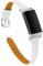 TenCloud Ersatzbänder kompatibel mit Fitbit Charge 4/Charge 3 Armband, schlankes Leder, Blumendruck-Armband, verstellbares (Weiß)