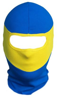 PGWEAR Sturmhaube Vandal (DE/NL/SE/PL, Alphanumerisch, Einheitsgröße, Gelb/Blau)