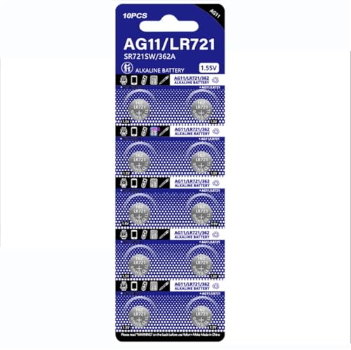 10 Pack AG11 LR721 362 V362 D362 GP362 Alkaline Knopfzelle Batterie